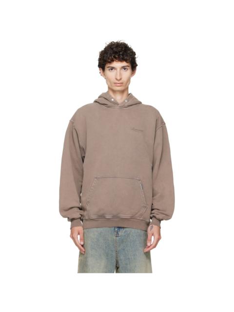 REPRESENT Brown Printed 'Owners Club' Script Hoodie