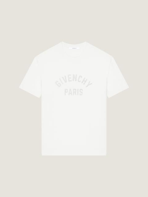 Givenchy T-SHIRT IN KNIT WITH GIVENCHY PARIS PEARL EMBROIDERY