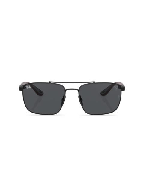 tinted-lenses double-bridge sunglasses