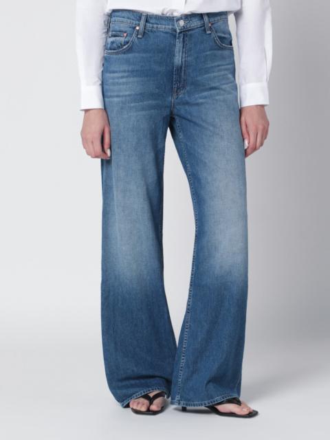 MOTHER Hit Shuffle washed blue wide-leg jeans