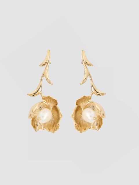 Erdem FLORAL PEARL EARRING