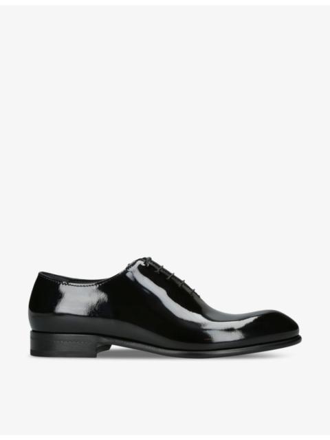 ZEGNA Vienna whole-cut patent-leather Oxford shoes