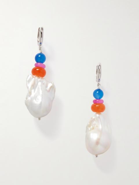 Gohar World Turkish Delight Silver Multi-stone Earrings