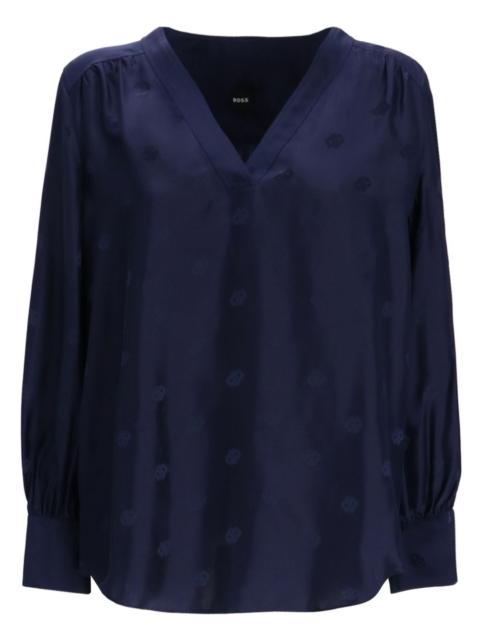 BOSS silk-blend blouse