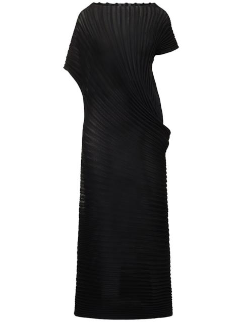 Pleated long dress