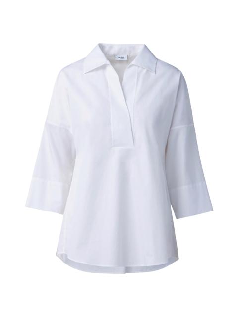 AKRIS Women's Elements Cotton Kimono Blouse - White