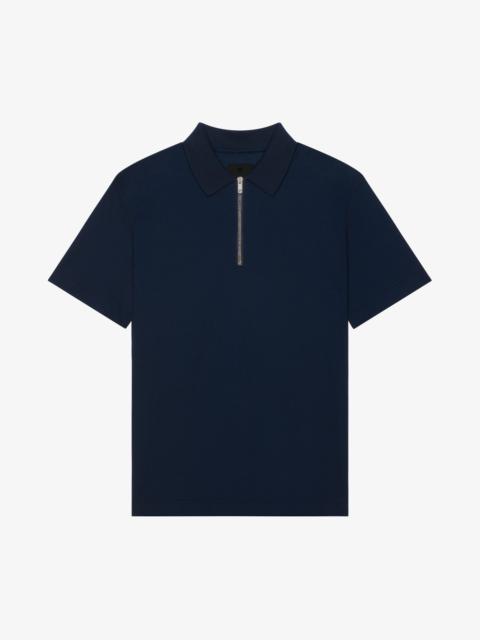 ZIPPED POLO SHIRT IN COTTON