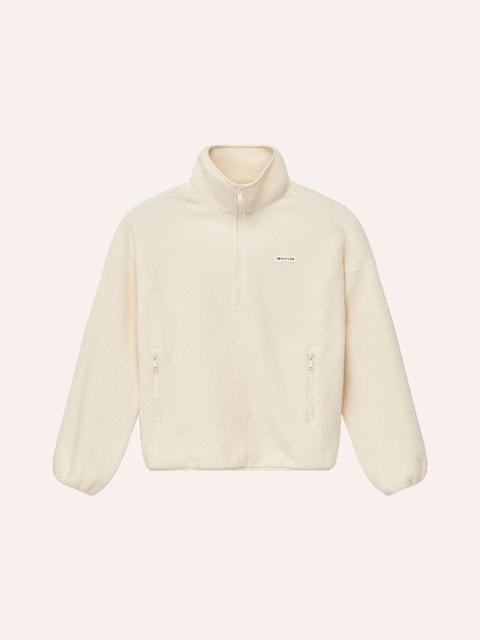 P.E NATION ROTATE QUARTER ZIP IN WHISPER WHITE