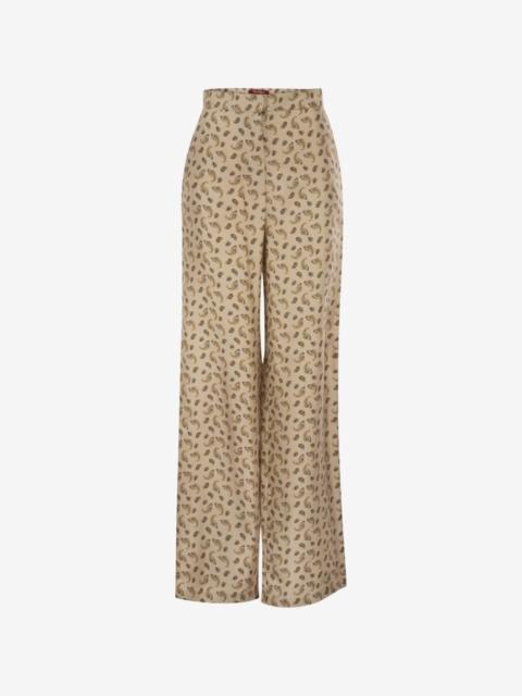 Max Mara paisley-print silk palazzo pants