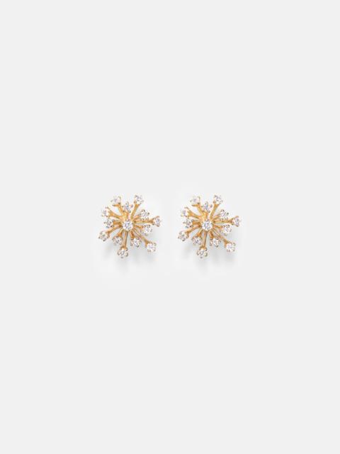 SYDNEY EVAN Burst Small 14kt gold earrings with diamonds