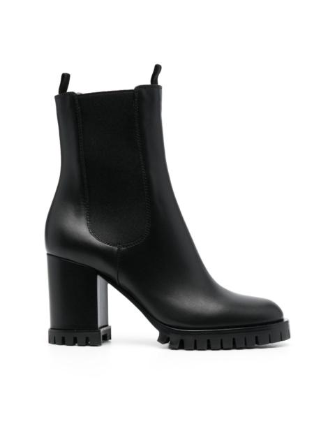 90mm leather ankle boots