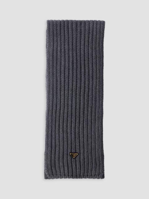 Prada Women's Wool Scarf - Grey