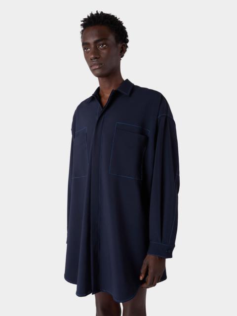 SUNNEI MEGA OVER SHIRT / dark blue