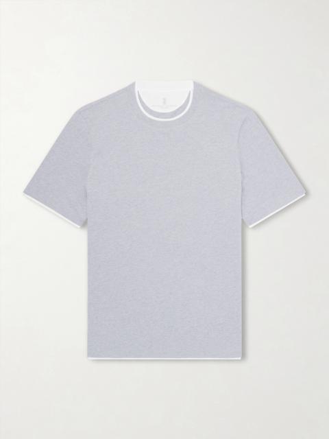 Brunello Cucinelli Layered Cotton-Jersey T-Shirt