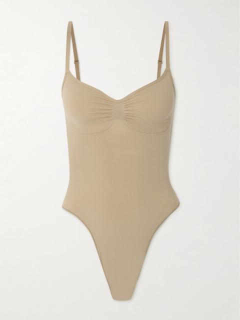 SKIMS Seamless Sculpt Thong Bodysuit - Clay Beige