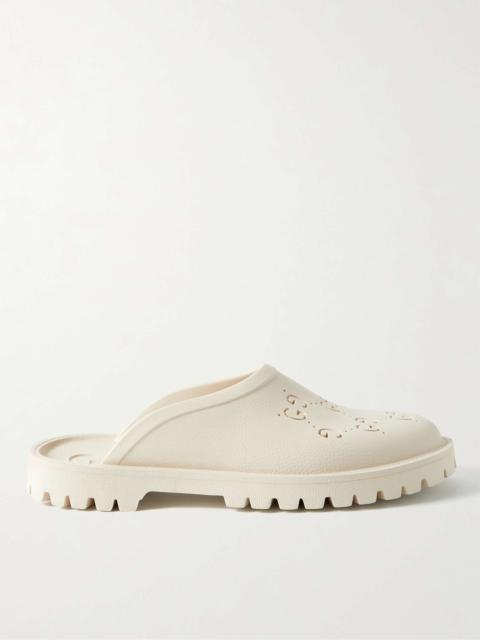 GUCCI Logo-Perforated Rubber Clogs
