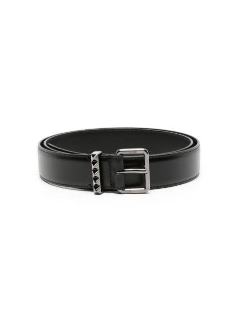 Rockstud leather belt