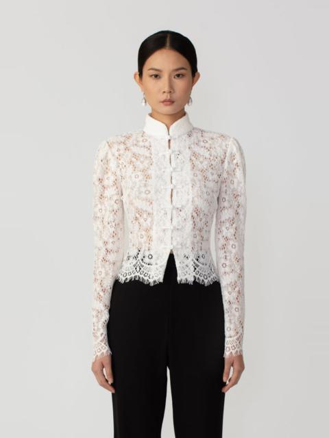 SAU LEE ROBERTA LACE TOP