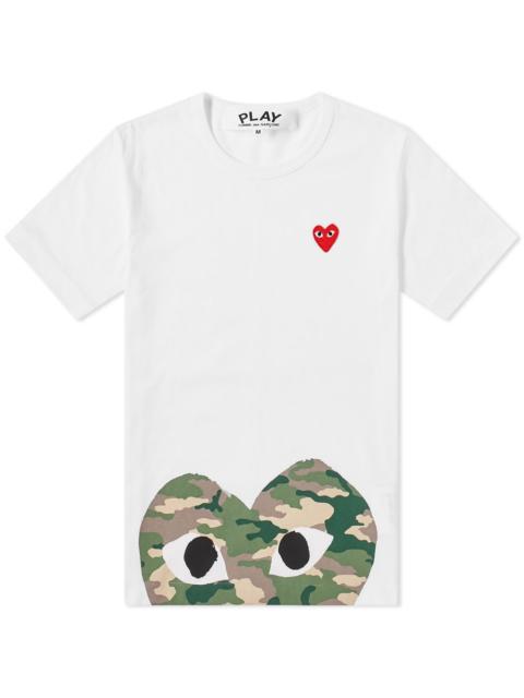 Comme des Garçons PLAY Comme des Garcons Play Hem Print Heart Tee