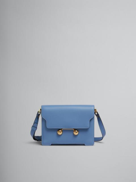 Marni BLUE LEATHER TRUNKAROO MEDIUM SHOULDER BAG