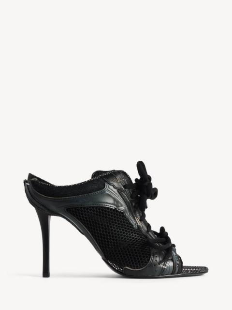 BALENCIAGA Women's Stapler Sandal Heel in Black