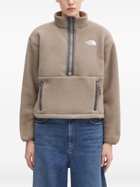The North Face zip-fastening fleece sweatshirt