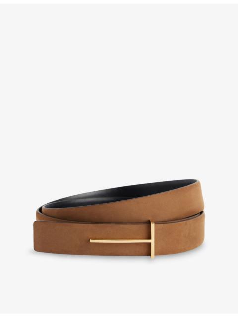 TOM FORD Slim-T Reversible Leather Belt