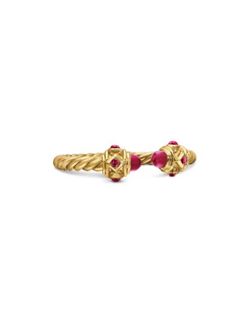DAVID YURMAN Women's Renaissance Open Ring in 18K Gold With Gemstones - Ruby