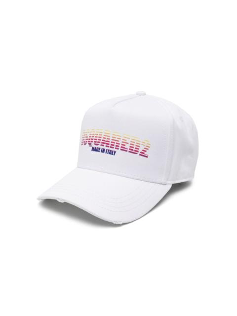 DSQUARED2 logo-print cotton baseball cap