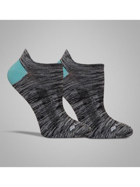 Columbia Women's Space Dye BRR No-Show Lightweight Socks - 2 Pack
