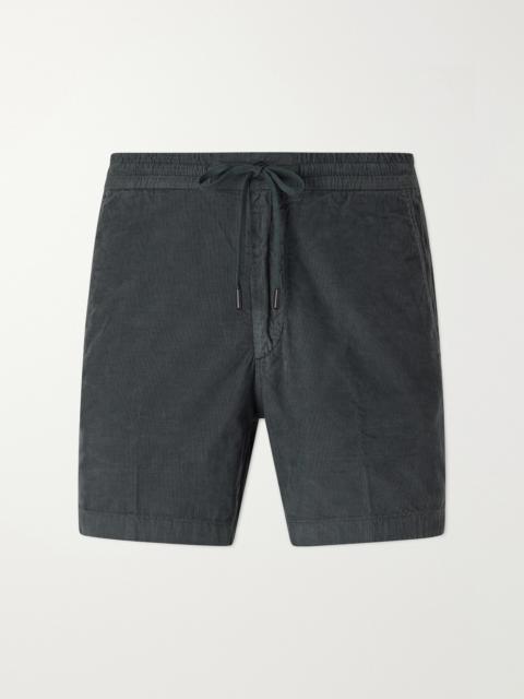 SLOWEAR Straight-Leg Cotton-Corduroy Drawstring Shorts