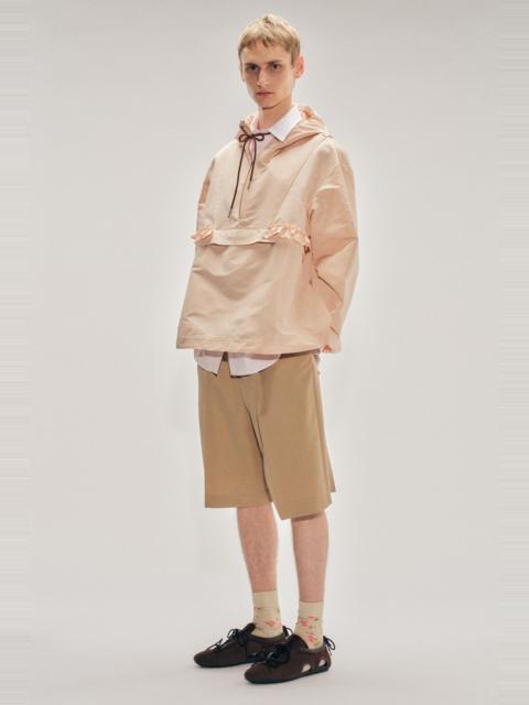 Simone Rocha Tailored Wide Leg Belt Loop Tab Shorts