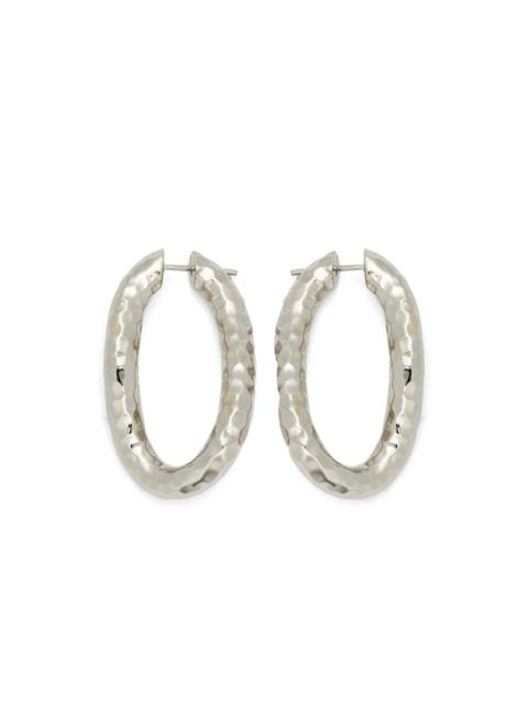 Jil Sander hammered hoop earrings