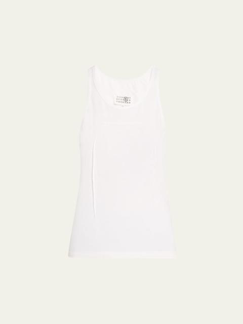 MM6 Maison Margiela Scoop-Neck Tank Top