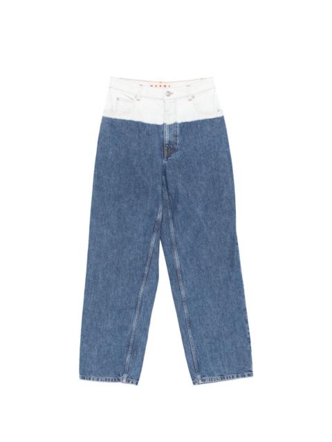 Marni gradient wide leg jeans