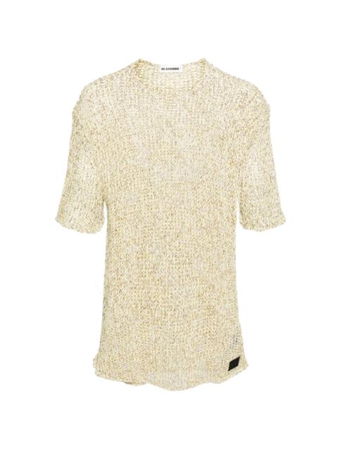 Jil Sander + open-knit T-shirt