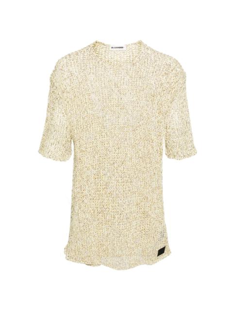 + open-knit T-shirt