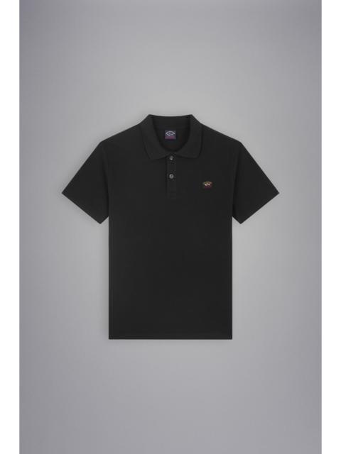 Paul & Shark COTTON PIQUÉ POLO WITH ICONIC BADGE