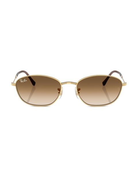 Ray-Ban Women's 0RB3749 55MM Geometric Sunglasses - Gold Flash