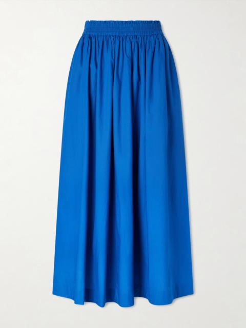 SKALL Dagny Organic Cotton-poplin Midi Skirt