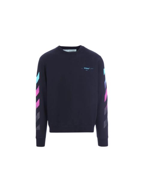 Off-White OFF-WHITE Diag Gradient Crewneck Sweatshirt Black/Multicolor