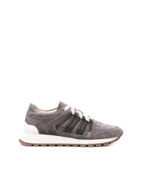 Brunello Cucinelli side stripe low top sneakers