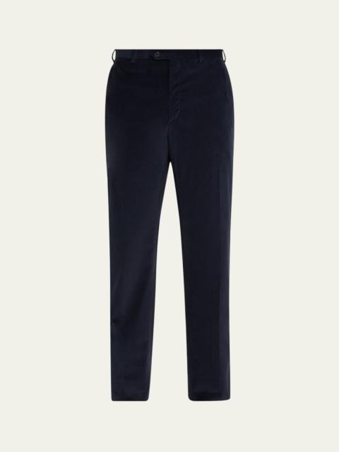 Men's Micro-Corduroy Flat Front Pants