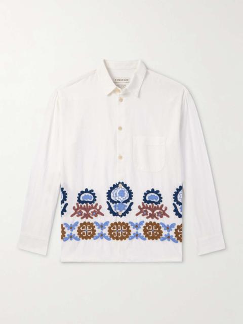 A KIND OF GUISE Gusto Embroidered Cotton Shirt