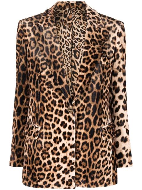 PHILIPP PLEIN leopard-print blazer