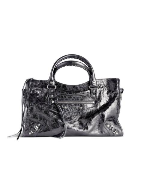 BALENCIAGA Women's Le City Bag Medium in Steel Grey