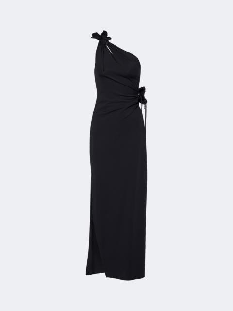 COPERNI Floral-appliqué asymmetric cocktail dress