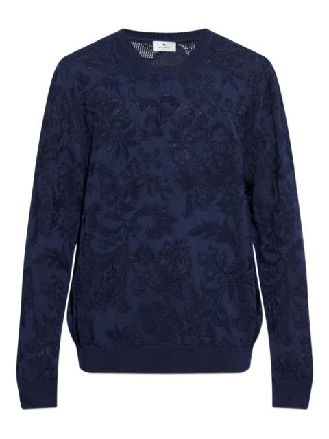 Etro floral-embellished sweater