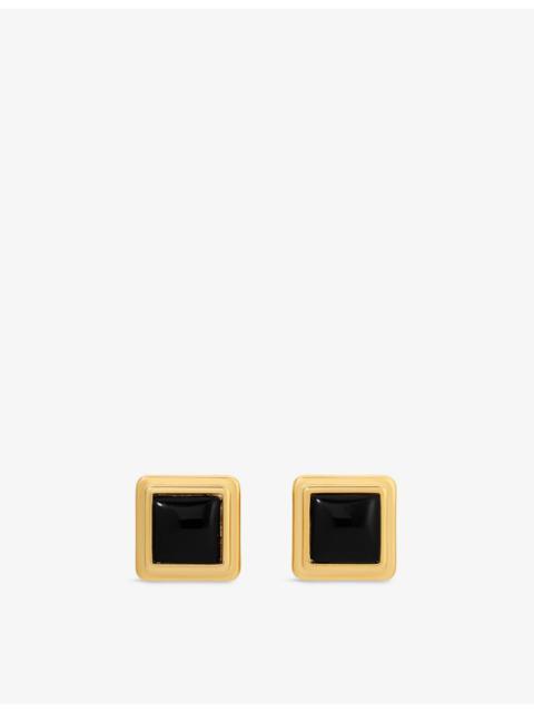 HEAVEN MAYHEM Archer Yellow-Gold Plated Metal Stud Earrings