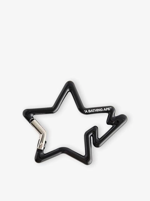 A BATHING APE® B Star Metal Carabiner Keyring